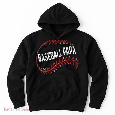 Baseball Papa Dad My Favorite Baseball Player Calls Me Hoodie