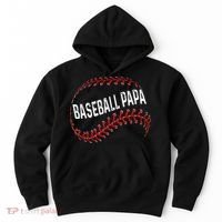 Baseball Papa Dad My Favorite Baseball Player Calls Me Hoodie thumb 0
