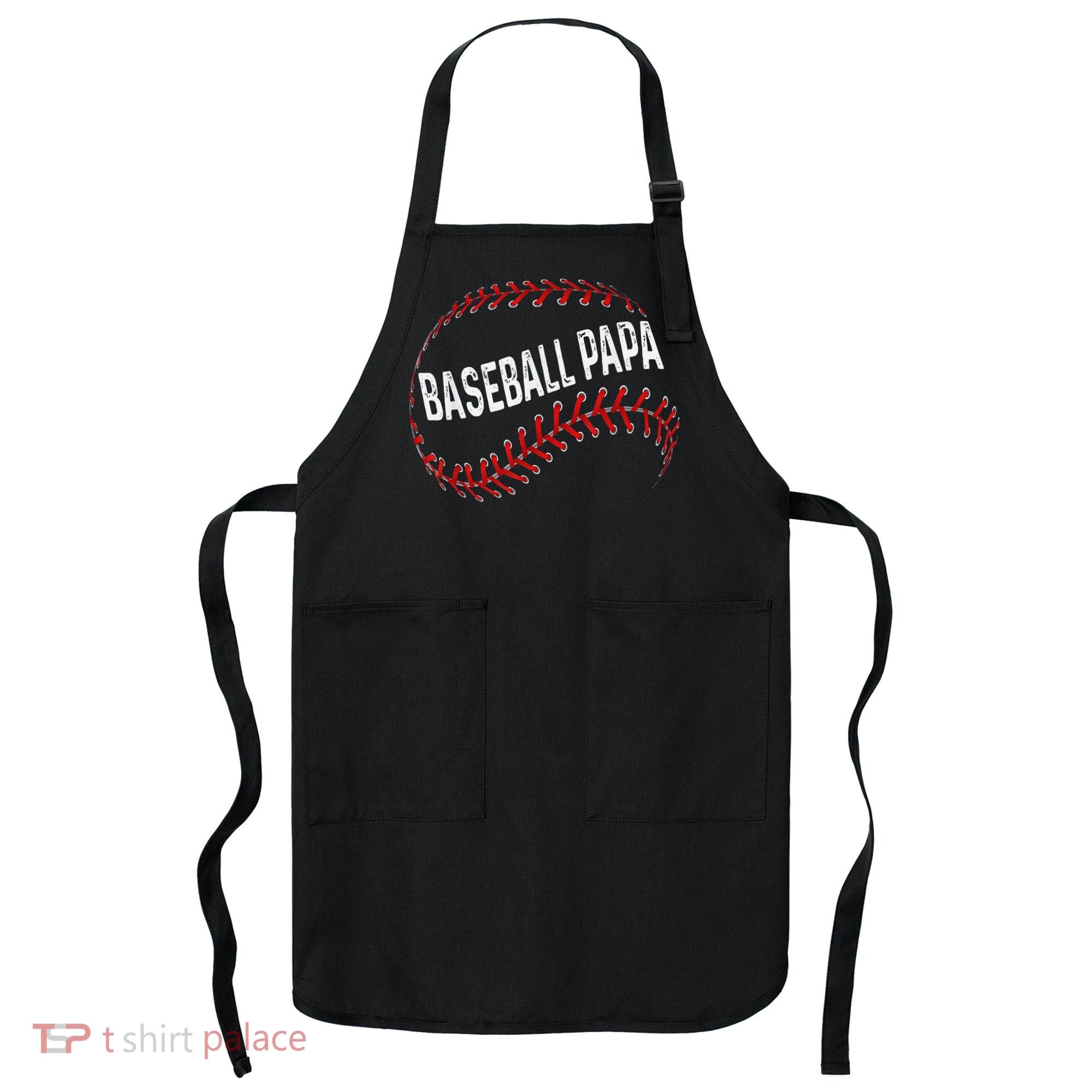 Baseball Papa Dad My Favorite Baseball Player Calls Me Apron