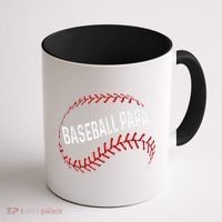 Baseball Papa Dad My Favorite Baseball Player Calls Me Coffee Mug thumb 1