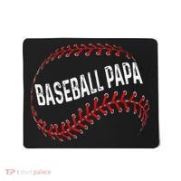 Baseball Papa Dad My Favorite Baseball Player Calls Me Mousepad thumb 0