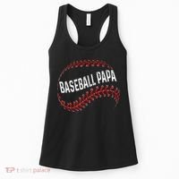Baseball Papa Dad My Favorite Baseball Player Calls Me Women's Tank Top thumb 0