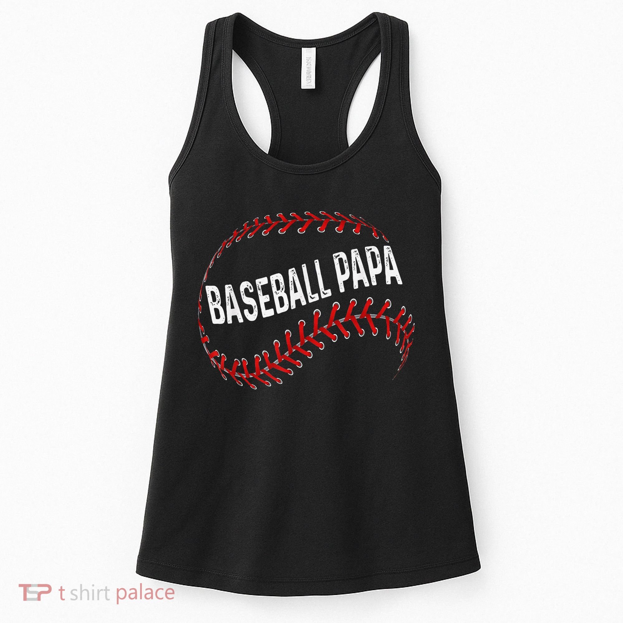 Baseball Papa Dad My Favorite Baseball Player Calls Me Women's Tank Top