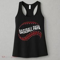 Baseball Papa Dad My Favorite Baseball Player Calls Me Women's Tank Top thumb 3