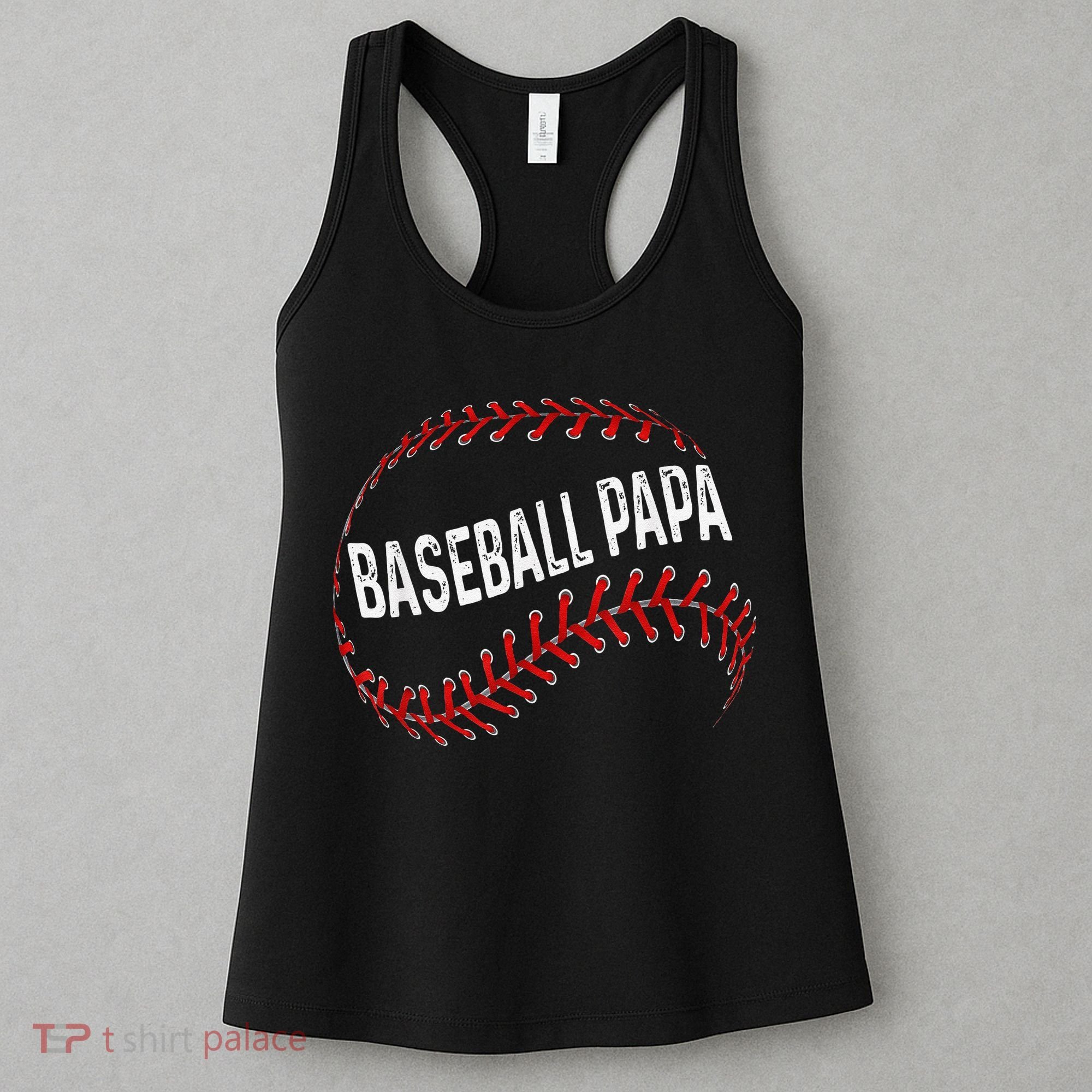 Baseball Papa Dad My Favorite Baseball Player Calls Me Women's Tank Top