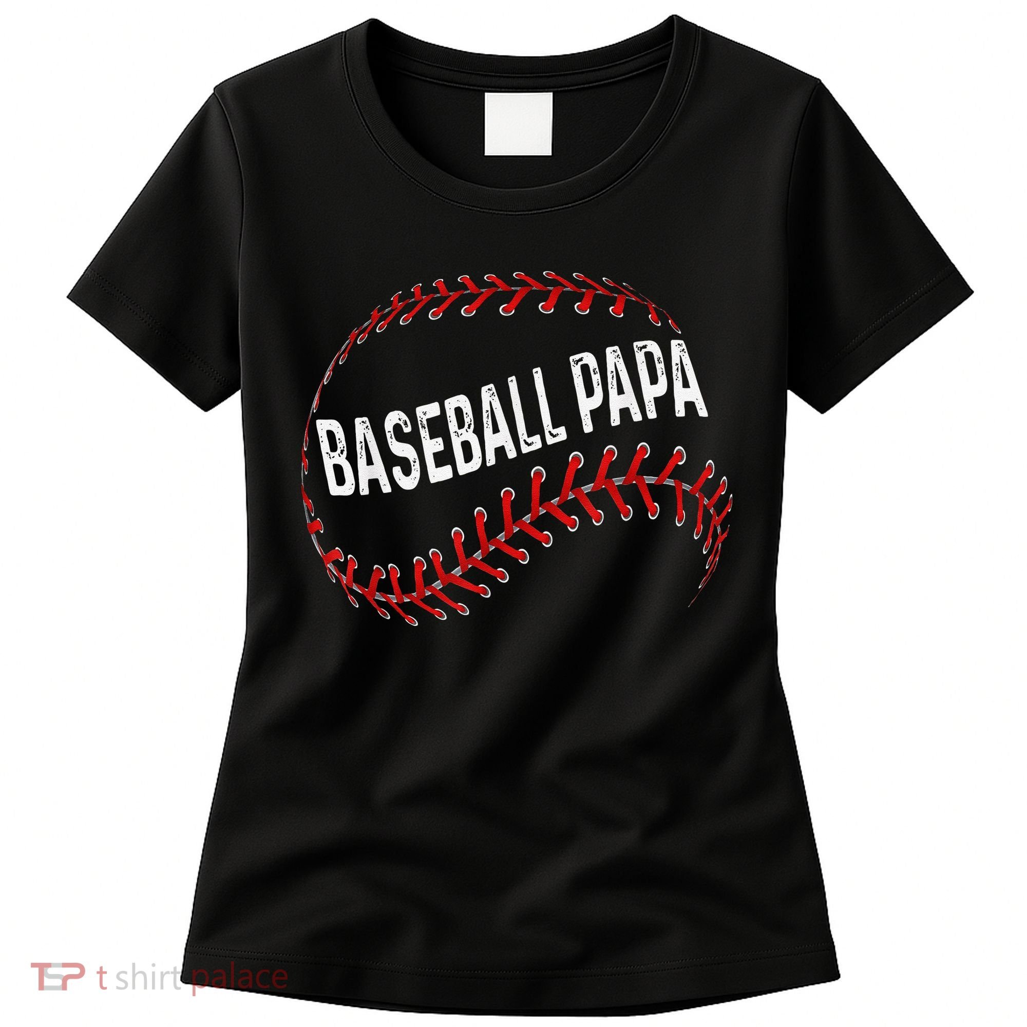 Baseball Papa Dad My Favorite Baseball Player Calls Me Women's T-Shirt