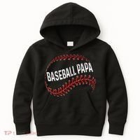 Baseball Papa Dad My Favorite Baseball Player Calls Me Kids Hoodie thumb 0