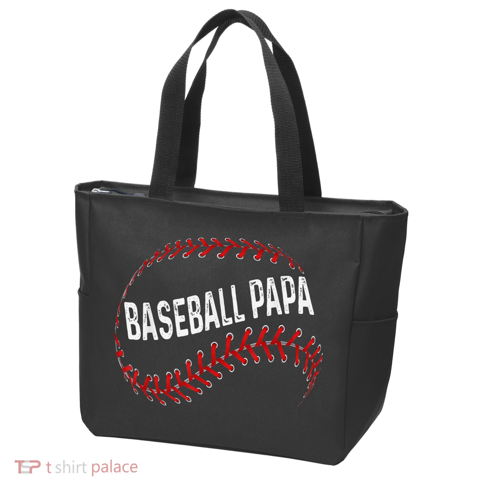 Baseball Papa Dad My Favorite Baseball Player Calls Me Tote Bag