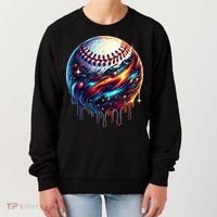 Baseball Planet Drip Baseball Drip Baseball Ice Cream Drip  Women's Sweatshirt thumb 0