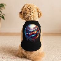 Baseball Planet Drip Baseball Drip Baseball Ice Cream Drip  Doggie Tank thumb 2