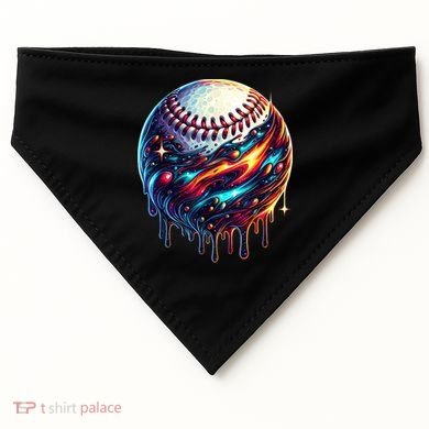 Baseball Planet Drip Baseball Drip Baseball Ice Cream Drip  USA-Made Doggie Bandana
