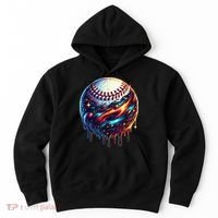 Baseball Planet Drip Baseball Drip Baseball Ice Cream Drip  Hoodie thumb 0