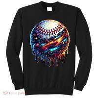 Baseball Planet Drip Baseball Drip Baseball Ice Cream Drip  Sweatshirt thumb 0