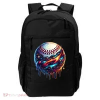 Baseball Planet Drip Baseball Drip Baseball Ice Cream Drip  Backpack thumb 0