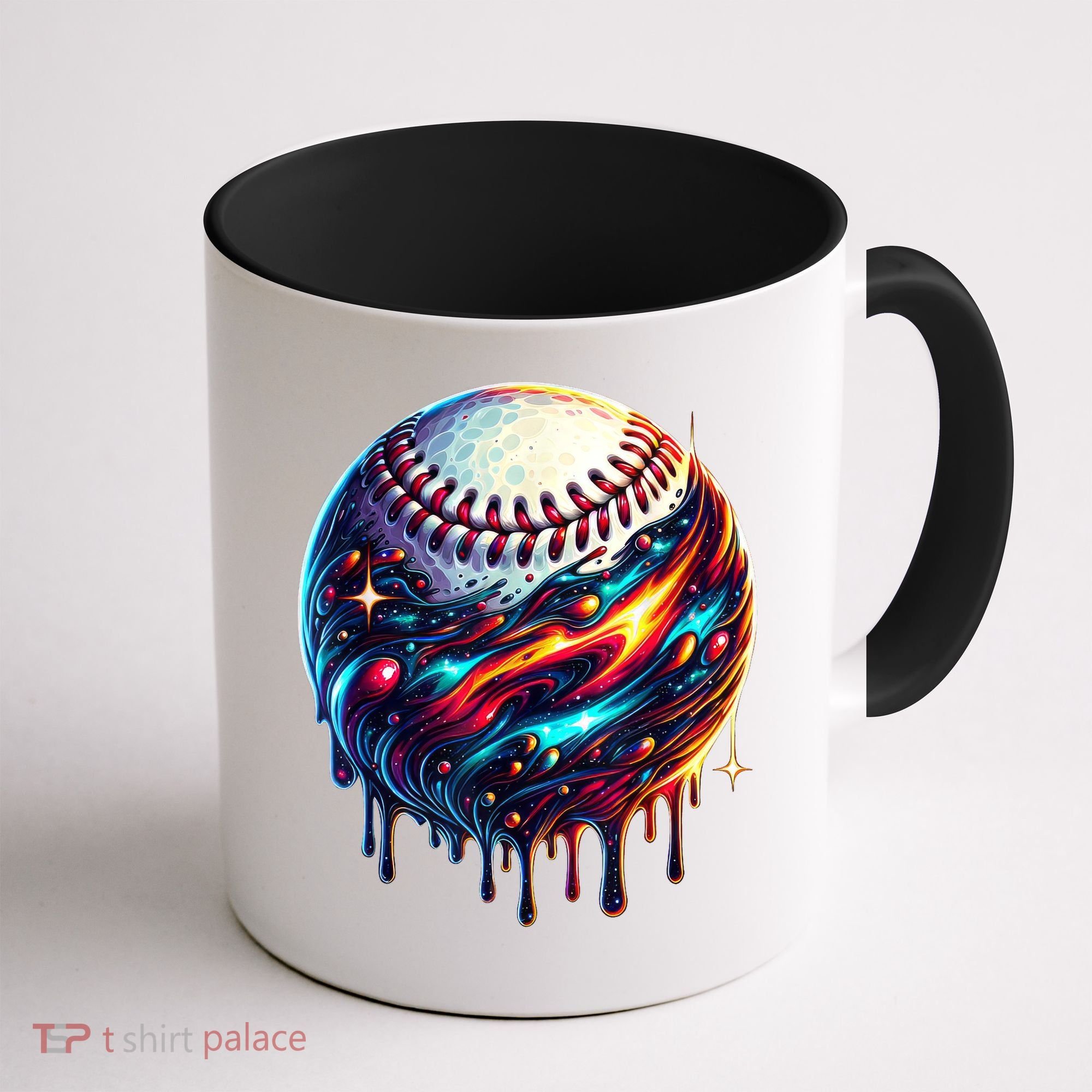 Baseball Planet Drip Baseball Drip Baseball Ice Cream Drip  Coffee Mug