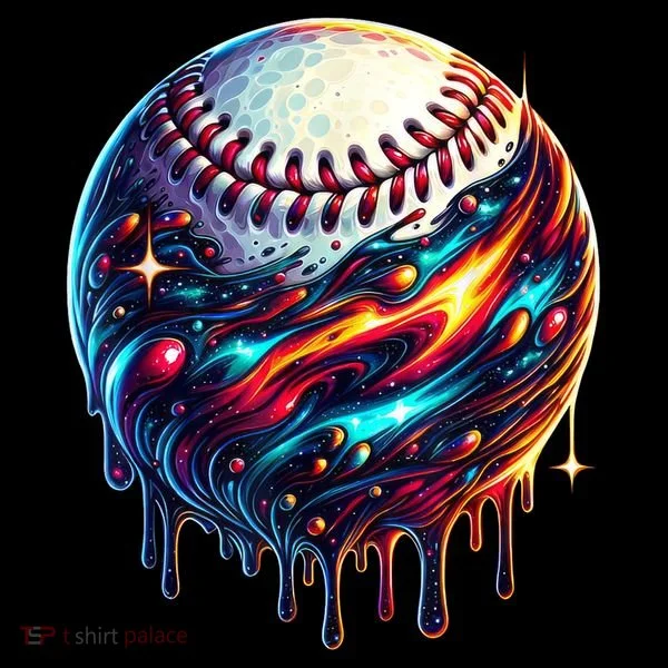 Baseball Planet Drip Baseball Drip Baseball Ice Cream Drip  Coffee Mug