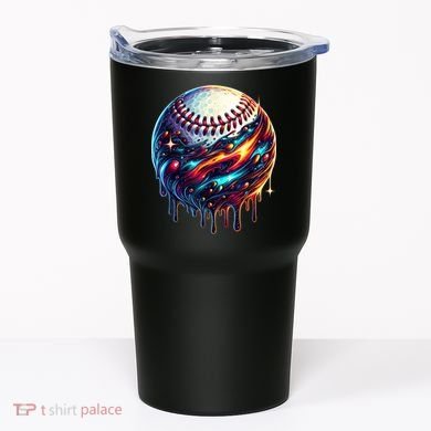 Baseball Planet Drip Baseball Drip Baseball Ice Cream Drip  Tumbler
