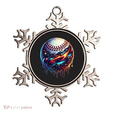 Baseball Planet Drip Baseball Drip Baseball Ice Cream Drip  Ornament