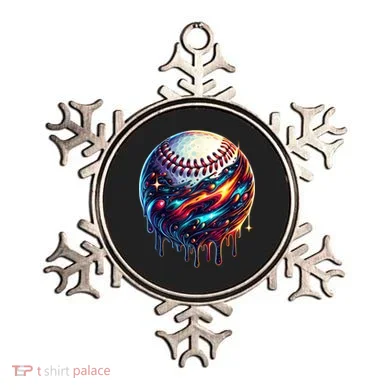 Baseball Planet Drip Baseball Drip Baseball Ice Cream Drip  Ornament