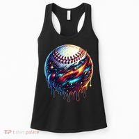 Baseball Planet Drip Baseball Drip Baseball Ice Cream Drip  Women's Tank Top thumb 0