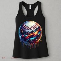 Baseball Planet Drip Baseball Drip Baseball Ice Cream Drip  Women's Tank Top thumb 3