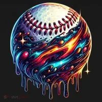 Baseball Planet Drip Baseball Drip Baseball Ice Cream Drip  Toddler Hoodie thumb 2