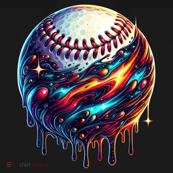 Baseball Planet Drip Baseball Drip Baseball Ice Cream Drip  Toddler Hoodie