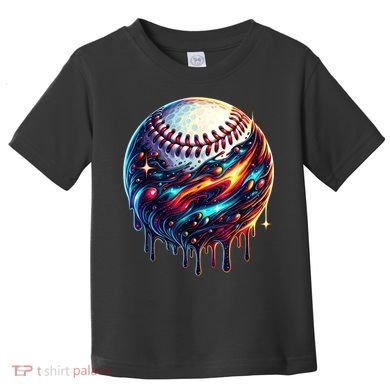 Baseball Planet Drip Baseball Drip Baseball Ice Cream Drip  Toddler T-Shirt
