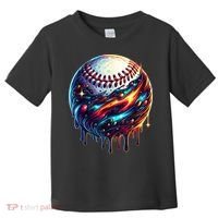 Baseball Planet Drip Baseball Drip Baseball Ice Cream Drip  Toddler T-Shirt thumb 0