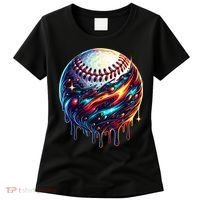Baseball Planet Drip Baseball Drip Baseball Ice Cream Drip  Women's T-Shirt thumb 0