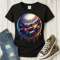 Baseball Planet Drip Baseball Drip Baseball Ice Cream Drip  Women's T-Shirt thumb 3