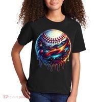 Baseball Planet Drip Baseball Drip Baseball Ice Cream Drip  Kids T-Shirt thumb 2
