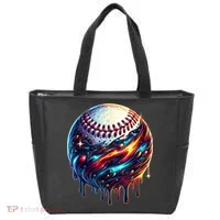 Baseball Planet Drip Baseball Drip Baseball Ice Cream Drip  Tote Bag thumb 0