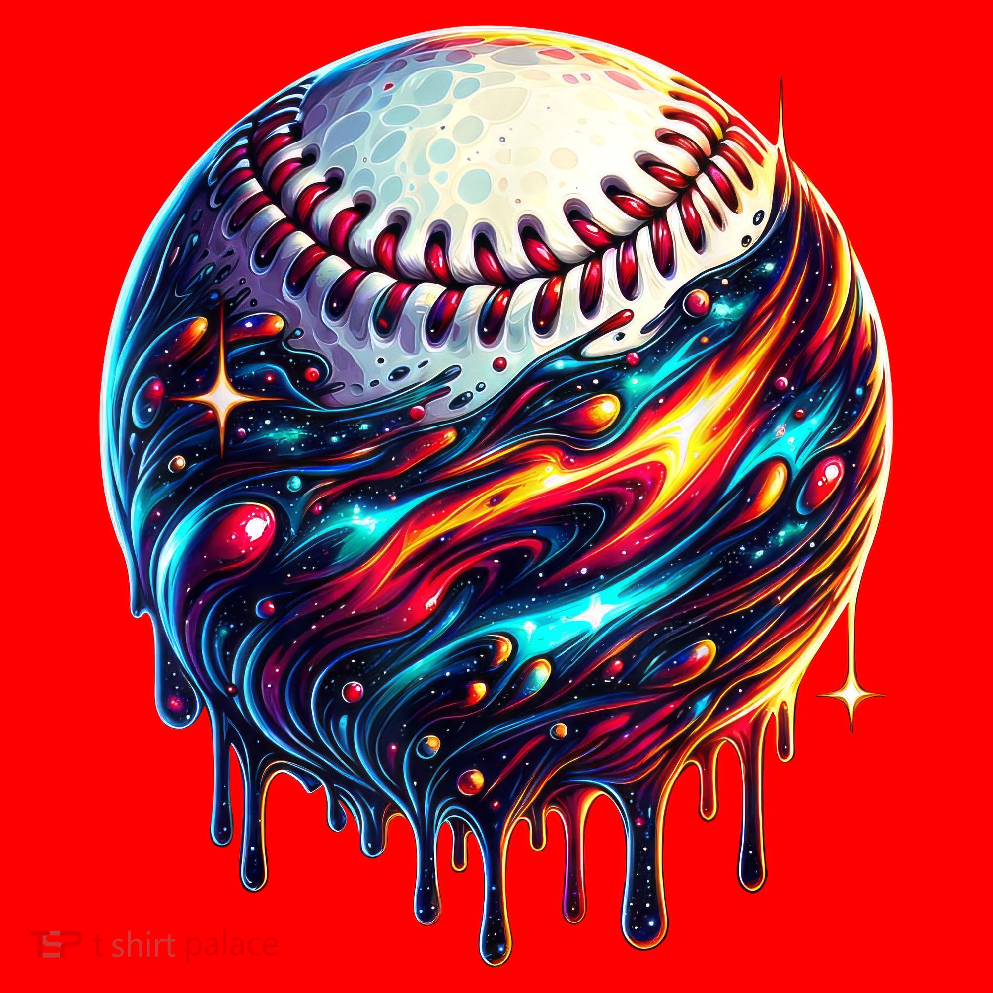 Baseball Planet Drip Baseball Drip Baseball Ice Cream Drip  Santa Hat
