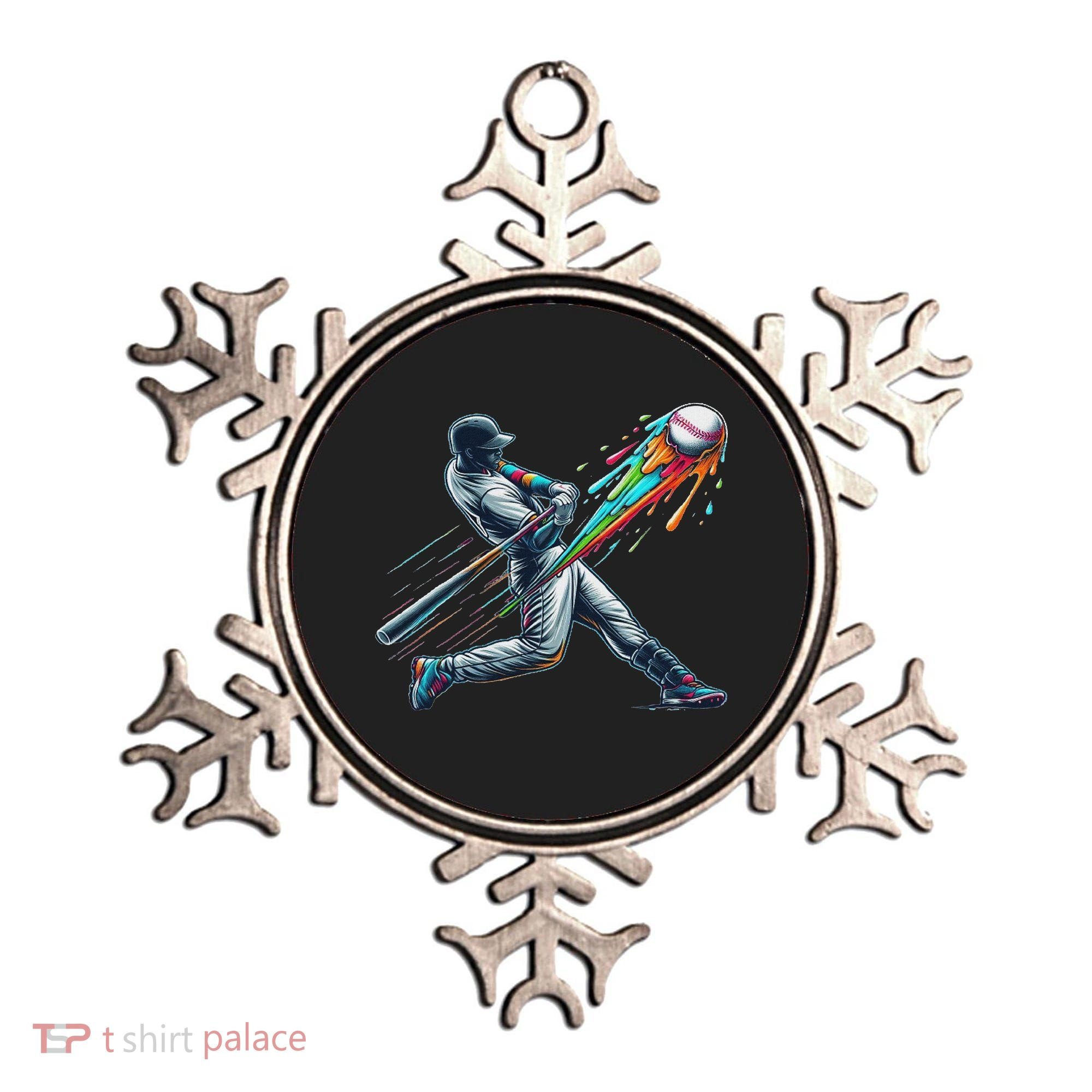 Baseball Player Drip Ornament