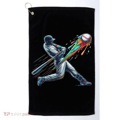 Baseball Player Drip Golf Towel