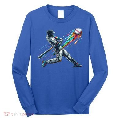 Baseball Player Drip Long Sleeve Shirt