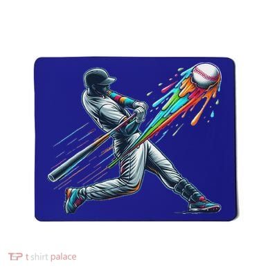 Baseball Player Drip Mousepad