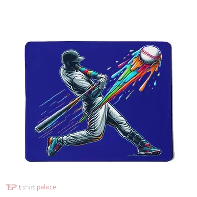 Baseball Player Drip Mousepad