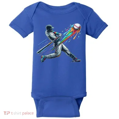 Baseball Player Drip Baby Bodysuit