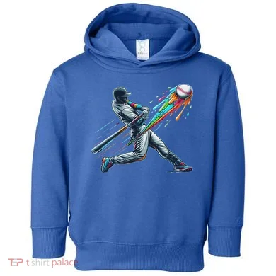 Baseball Player Drip Toddler Hoodie