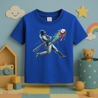Baseball Player Drip Toddler T-Shirt thumb 3