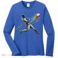 Baseball Player Drip Women's Long Sleeve Shirt thumb 0