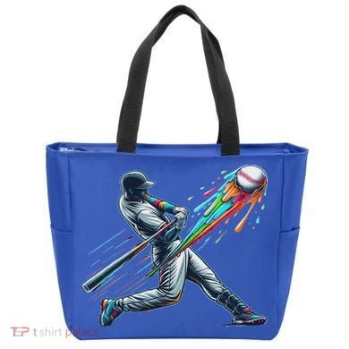 Baseball Player Drip Tote Bag