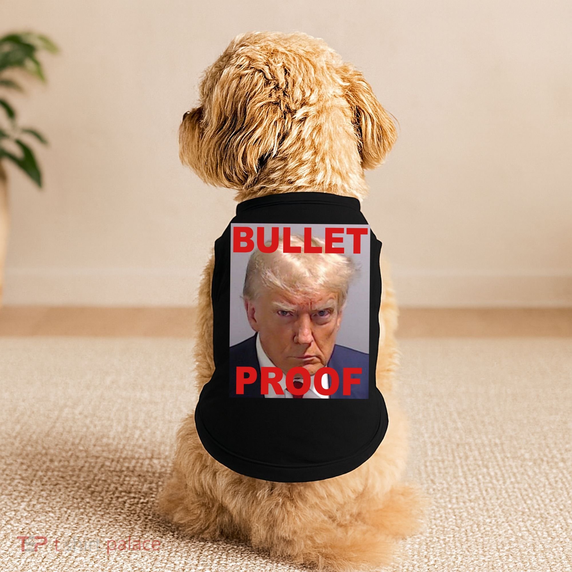 Bullet Proof Donald Trump 2024 Election Strong Doggie Tank