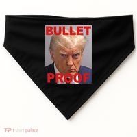 Bullet Proof Donald Trump 2024 Election Strong USA-Made Doggie Bandana thumb 0