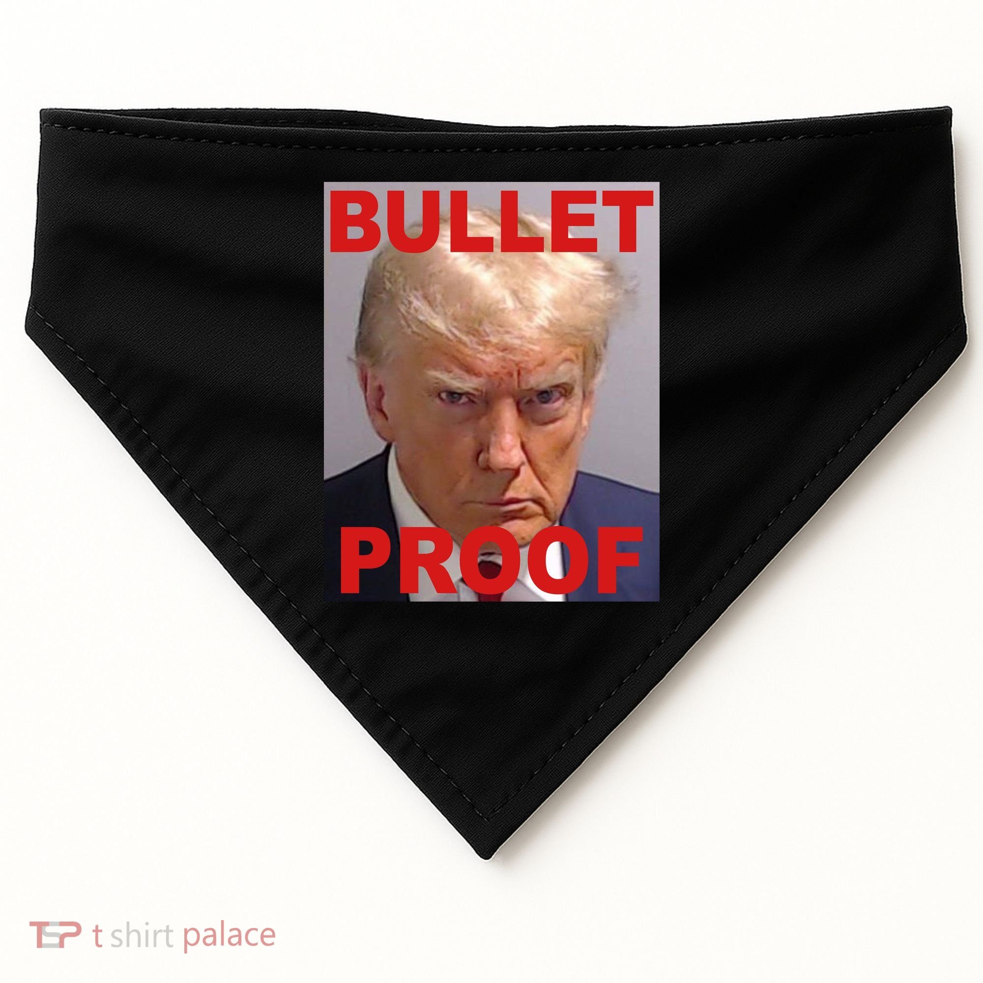 Bullet Proof Donald Trump 2024 Election Strong USA-Made Doggie Bandana