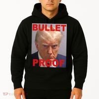 Bullet Proof Donald Trump 2024 Election Strong Hoodie thumb 2