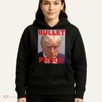 Bullet Proof Donald Trump 2024 Election Strong Hoodie thumb 5