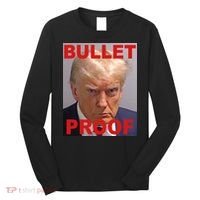 Bullet Proof Donald Trump 2024 Election Strong Long Sleeve Shirt thumb 0
